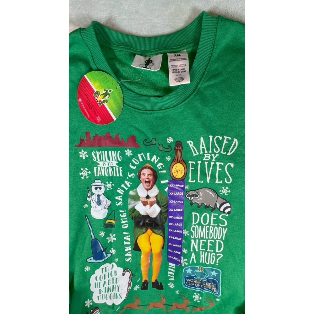 Adult size XXL Elf sweatshirt. NWT.